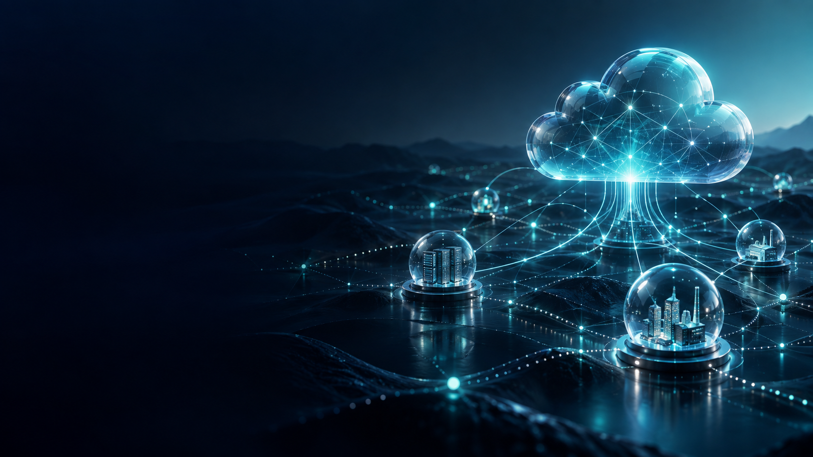 Leuchtende Netzwerke und verbundene digitale Systeme